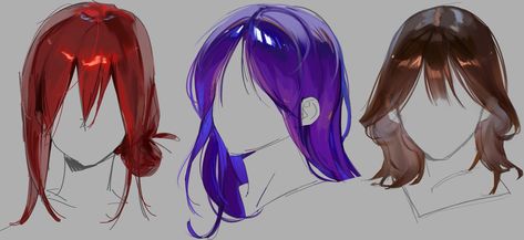 Hair Practice, Drawing Male Hair, Sejarah Asia, Concept Art Tutorial, Digital Painting Techniques, Digital Painting Tutorials, Guy Drawing, Cute Art Styles, Art Tutorials Drawing