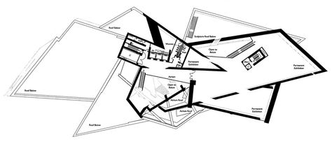 Concept Sketches Architecture, Daniel Libeskind Architecture, Hexagonal Architecture, Art Museum Architecture, Museum Flooring, Singapore Art Museum, Conceptual Model, Museum Plan, Phoenix Art Museum