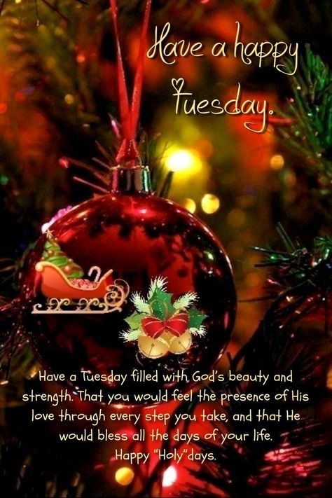 Tuesday Christmas Quotes, Happy Tuesday Christmas Images, Heavenly Father Prayer, Have A Blessed Tuesday, Good Morning Husband, Blessed Tuesday, Have A Great Tuesday, Christmas Greetings Quotes, Good Morning Christmas