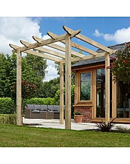 Rowlinson Pergola Traditional Pergola, Barbecue Outdoor, Plant Training, Timber Pergola, Metal Post, Wood Pergola, Pergola Canopy, Awning Canopy, Wooden Pergola