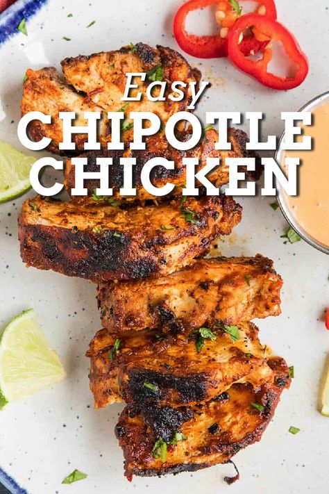 Adobe Chipotle Chicken, Recipes With Chipotle Sauce, Easy Chipotle Chicken, January Meals, Chipotle Chicken Marinade, Chipotle Chicken Recipe, Chipotle Copycat Recipes, Chipotle Recipes Chicken, Chipotle Recipes