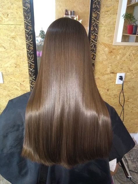 Brown Silky Hair, Shiny Brown Hair, Brown Straight Hair, Long Shiny Hair, Brown Hair Looks, Brown Hair Inspo, Long Silky Hair, Lustrous Hair, Ultra White