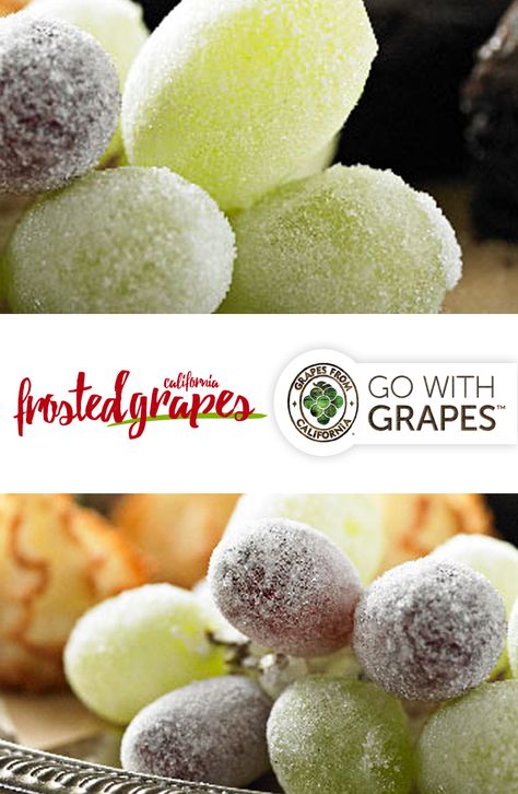 Try Frosted California grapes for an absolutely delicious sweet treat for dessert. Frosted Grapes Recipe, Meat Cheese Platters, Fruit Plus, Appetizer Sandwiches, Vegetarian Meals For Kids, Grape Recipes, Fall Comfort Food, Charcuterie Recipes, Dessert Dips