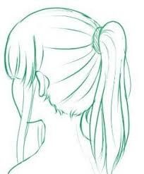 Cartoon Hairstyles, Animated Hair, Female Anime Hairstyles, Anime Ponytail, Ponytail Drawing, Girl Hair Drawing, Digital Hair, Hair Base, Art Bases