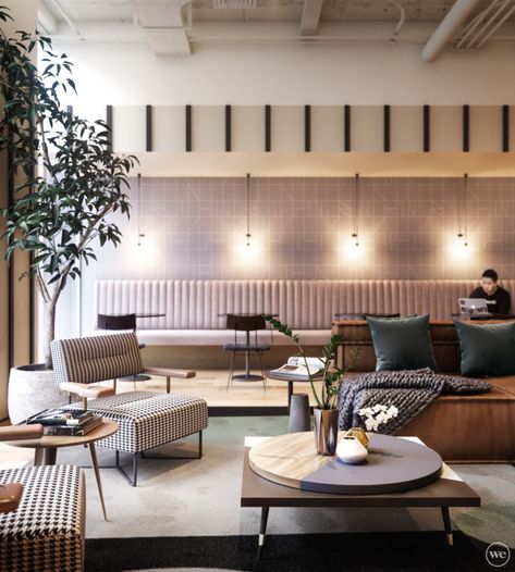 WeWork | Tokyo | Ark Hills South - Ronen Bekerman - 3D Architectural Visualization & Rendering Blog Qt Hotel, District Eight, Work Cafe, Spain Hotels, Stellar Works, 3d Architectural Visualization, Roppongi, Cool Apartments, Italian Furniture