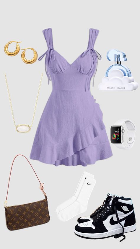 #purple #outfitinspo #purpleaesthetic Preppy Aesthetic Outfits, Purple Outfit, Cute Modest Outfits, Casual Outfits For Teens, Casual Preppy Outfits, Purple Outfits, Designer Dresses Casual, Trendy Fashion Outfits, Swaggy Outfits