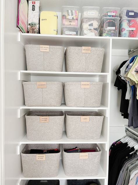 Seasonal Clothes Storage Ideas, Winter Clothes Storage, Seasonal Clothing Storage, Coat Closet Ideas, Dallas Apartment, Cleaning Supplies Organization, Baby Room Organization, Wardrobe Organisation, House Organisation