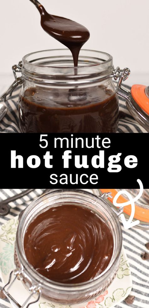 Easy Hot Fudge Sauce, Easy Hot Fudge, Homemade Hot Fudge Sauce, Hot Fudge Sauce Recipe, Fudge Sauce Recipe, Evaporated Milk Recipes, Chocolate Syrup Recipes, Hot Fudge Topping, Homemade Chocolate Sauce