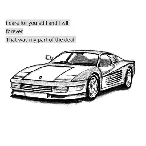 Frank Ocean Tattoo Ideas White Ferrari, White Ferrari Drawing, White Ferrari Tattoo, White Ferrari Frank Ocean Tattoo, Frank Ocean Tattoo Ideas, Ferrari Drawing, White Ferrari Frank Ocean, Ferrari Tattoo, Frank Tattoo