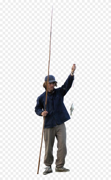 People Png Photoshop, Fishing Png, Render People, Man Fishing, People Images, Men Fishing, People Cutout, Cut Out People, Landscape Design Drawings