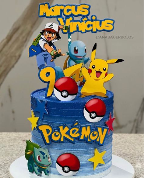 Pokemon Theme Cake Ideas, Pikachu Theme Cake, Pokémon Birthday Ideas Cake, Picachu Cakes Pokemon, Pokémon Birthday Cake Ideas, Pokemon Birthday Cake Ideas, Simple Pokemon Cake, Pokemon Cake Birthday, Pokemon Birthday Cakes