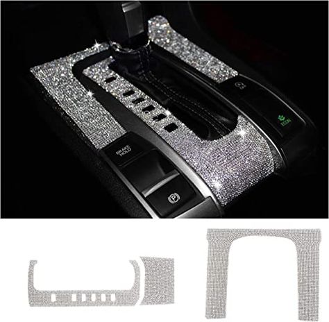 TopDall Gear Panel Bling Crystal Accessory Interior Cover Stickers Compatible for Honda Civic Honda Civic Accessories, Cover Stickers, Girly Car Accessories, Jeep Ideas, Girly Car, Car Steering Wheel Cover, Car Ideas, Rhinestone Ring, Crystal Accessories