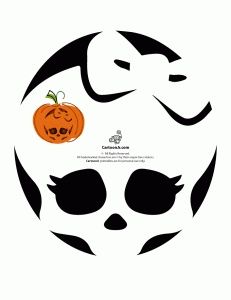 High Pumpkin Carving, Monster High Pumpkin Carving, Monster High Pumpkin, Pumpkin Carving Patterns Free, Halloween Pumpkin Stencils, Cute Pumpkin Carving, Skull Clipart, Halloween Pumpkin Carving Stencils, Pumkin Carving