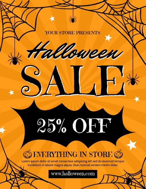 Halloween Flyers Ideas, Halloween Sale Poster, Halloween Sale Flyer, Halloween Advertising, Halloween Ads, Email Header, Halloween Promotions, Newsletter Ideas, Halloween Social