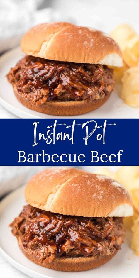 Beef Instant Pot, Vegan Grill, Bbq Beef Sandwiches, Rump Roast, Chuck Roast Recipes, Bbq Roast, Roast Beef Sandwich, Homemade Barbecue, Beef Sandwiches