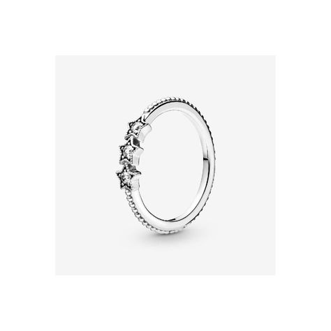 Featuring clear stones arranged in starry shapes, you can now capture the enchantment and wonder of the night sky with this sterling silver PANDORA ring in a size 50. You can wear it as a reminder to keep the magic alive every day, or you can wear it as a piece that you can wear on special occasions whenever you feel like dazzling. According to the old saying, if you shoot for the moon, you are sure to land among the stars.   This is a PANDORA Celestial Stars Ring, Size 50.    From the collectio Pandora Celestial, Stars Ring, Pandora Accessories, Unode50 Jewelry, Shoot For The Moon, Celestial Stars, Pandora Ring, Pandora Rings, Jewellery Uk