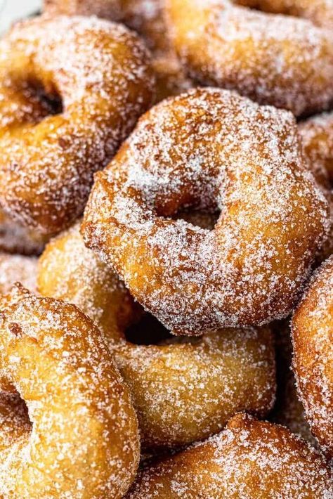 Bunuelos is one of my all time favorite food memories from my childhood and I How To Make Buñuelos, Christmas Peanut Butter, Types Of Donuts, Matcha Almond, Peanut Butter Crackers, Lemon Ricotta Cookies, Butter Crackers, Fried Donuts, Cinnamon Donuts