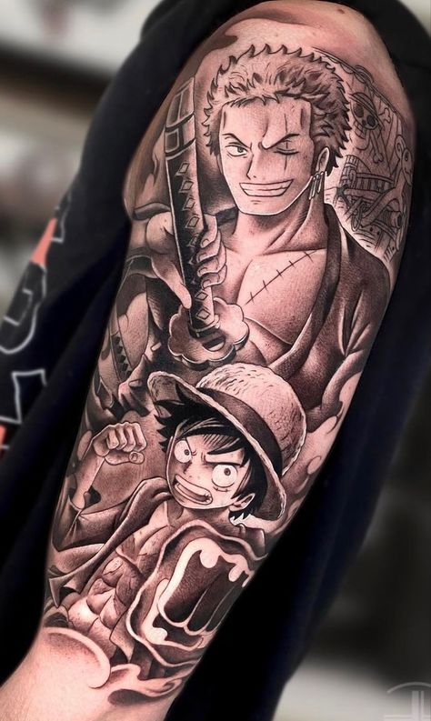 One Piece Tattoo, Samurai Warrior Tattoo, American Traditional Tattoo Ideas, Traditional Tattoo Ideas, Tattoos Infinity, Tattoos Mandala, Manga Tattoo, One Piece Tattoos, Forearm Tattoo Design