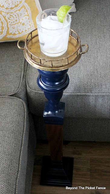 Diy Martini Table, Martini Table, Best Gin And Tonic, Martinis Drinks, Drink Stand, Tall Candlesticks, Best Gin, Small Candle Holders, Thrift Store Decor