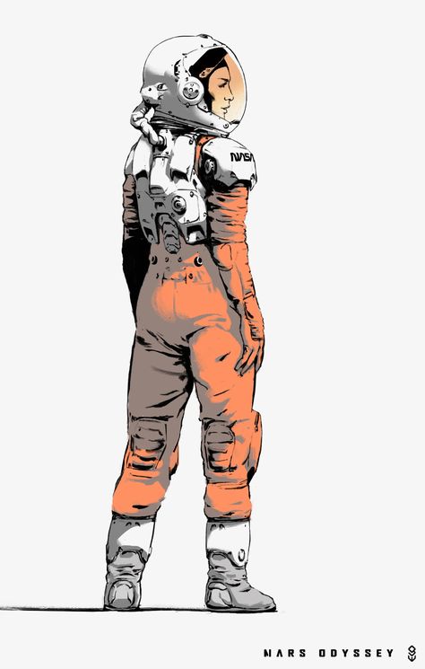 Cyberpunk Astronaut Concept Art, Astronaut Suit Drawing, Spacesuit Concept Art, Sci Fi Space Suit, Space Suit Drawing, Astronaut Character Design, Space Suit Concept Art, Space Suit Concept, Space Character Design