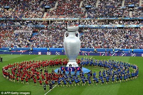 The opening ceremony of the Euro2016 final. Uefa European Championship, Uefa Euro 2016, We Are The Champions, Euro 2016, International Football, Saint Denis, European Championships, Football Match, July 10