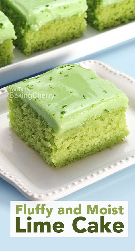 Green Cake (Lime Cake). This quick, easy-to-make lime cake is soft, moist, and delicious! And the best thing is that you can make it at home in just a few minutes with simple ingredients! With a beautiful green color, this cake is perfect for Halloween or any other occasion! #cake #recipe #dessert #lime #homemade Moist Key Lime Cake Recipe, Green Cake Recipe, Key Lime Icing, Lime Bundt Cake Recipe, Key Lime Cake Recipe, Lime Cake Recipe, Key Lime Pound Cake, Key Lime Cake, Soda Cake