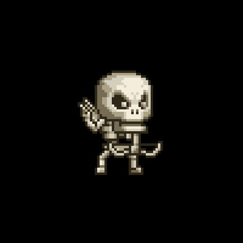 Pixel monster:Skeleton shooter, Rex Cat on ArtStation at https://www.artstation.com/artwork/nQYB6K Pixel Skeleton, Skeleton Pixel Art, Pixel Monster, Monster Skeleton, Pixel Character, Graveyard Shift, Pixel Characters, Rex Cat, Pixel Art Characters