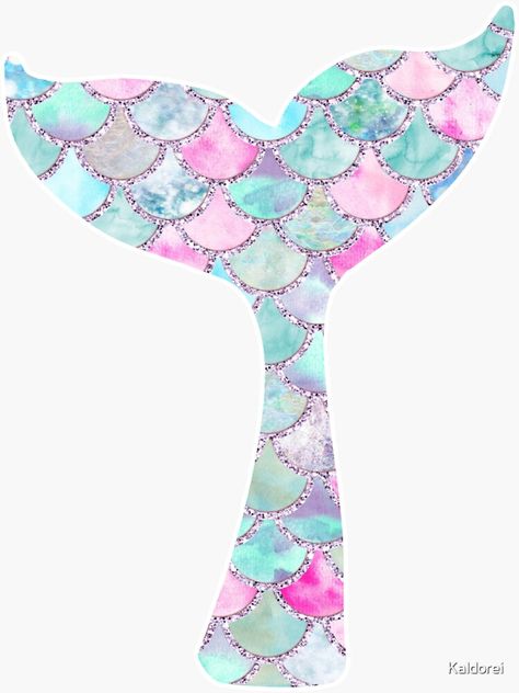 Mermaid Tail Topper Printable, Pink And Green Mermaid Tail, Pink And Blue Mermaid Tail, Printable Topper, Mermaid Scale Background, Cuban Desserts, Mermaid Tail Cake, Topper Mermaid, Baby Girl Christening