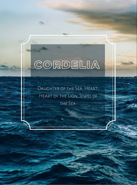 Pin by @kyleevking ✨ Cordelia Name, Name Idea, Jewel Of The Seas, Creature Concept, Book Inspiration, Lockscreen Screenshot, Building