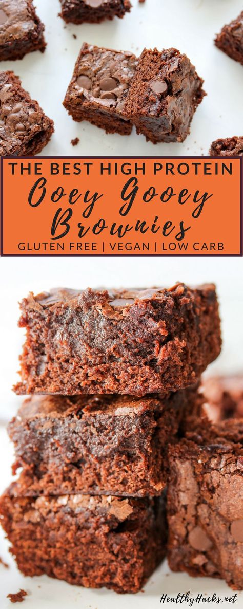 Gluten Free Brownies Healthy, Protein Powder Brownies, Healthy Brownie Recipe, Protein Brownies Recipe, Vegan Gluten Free Brownies, Healthy Brownie, Healthy High Protein Snacks, Gluten Free Desserts Healthy, Brownie Recipes Healthy