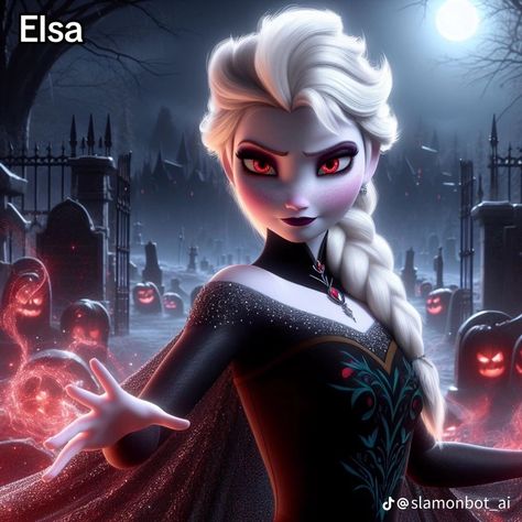 Emo Disney Princess, Gothic Disney Princesses, Evil Elsa, Evil Disney Princesses, Emo Disney, Dark Disney Princess, Goth Disney Princess, Evil Princess, Goth Disney Princesses