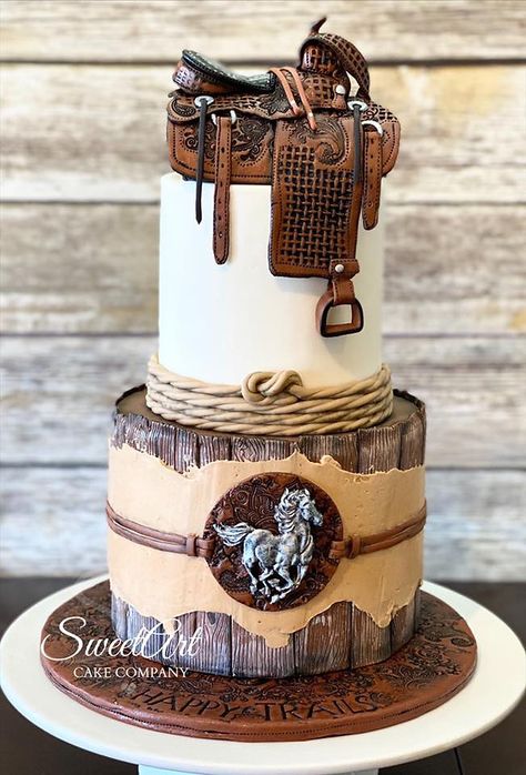 Country Birthday Cakes, Down Ponytail, Western Birthday Cakes, Cowboy Birthday Cakes, Western Wedding Cakes, Horse Birthday Cake, Food Glorious Food, Cowgirl Cakes, Ponytail Ideas