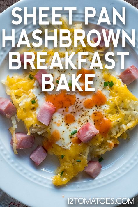 One Pan Breakfast, Brunch Egg Dishes, Breakfast For One, Hearty Breakfasts, Hashbrown Breakfast, Breakfast Favorites, Ww Breakfast, Tomatoes Recipes, Savory Breakfast Recipes