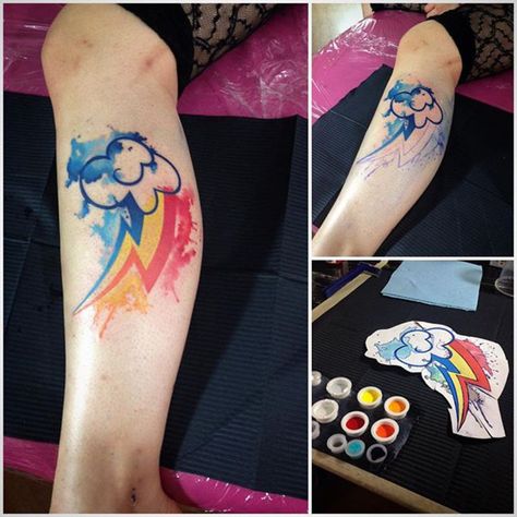 watercolor rainbow dash tattoo Rainbow Dash Tattoo Ideas, Live Your Dash Tattoo, Rainbow Dash Tattoo, Dash Tattoo, Live Your Dash, Tattoo Printable, Pony Tattoo, My Little Pony Tattoo, Tattoo Ideas Unique