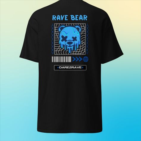 Stand out from the crowd with our DARE2RAVE t-shirt! 🔥👕 Made with high-quality materials and featuring a bold design, this t-shirt is perfect for festival-goers and ravers who want to make a statement. 🎉

Pair it with your favorite denim shorts or leggings for a stylish and comfortable look. 💁‍♀️ Shop now and join the #ravefashion trend! ✨

#dare2rave #tshirt #festivalstyle #raveclothing #ravegear #raveoutfit #ravegirl #ravefashion #edmstyle #musicfestival #festivalfashion #plur #ravewear Instagram Giveaway Posts, Edm Fashion, Rave Gear, Rave Girl, Rave Fashion, Instagram Giveaway, Rave Wear, Bear T Shirt, Bold Design