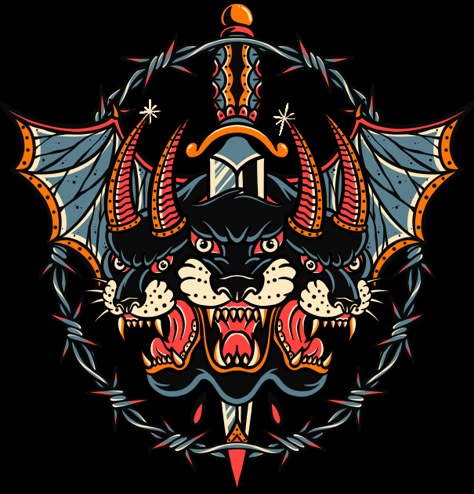 Black panter The devil -- Choose from our vast selection of Crewneck and V-Neck T-Shirts to match with your favorite design to make the perfect custom graphic T-Shirt. Pick your favorite: Classic, Relaxed Fit, V-Neck, Tri-Blend, Dolman Extra Soft Tri-Blend, Slouchy V-Neck, Slouchy, Premium, Heavyweight, Curvy, Ringer, and Curvy V-Neck. Customize your color! For men and women. American Traditional Dragon Tattoo Black, Full Knee Tattoo, Traditional Backpiece Tattoo, Devil On Shoulder Tattoo, Color Back Tattoo, Black Work Traditional Tattoo, American Traditional Neck Tattoo, Old School Tattoo Color, Devil Traditional Tattoo