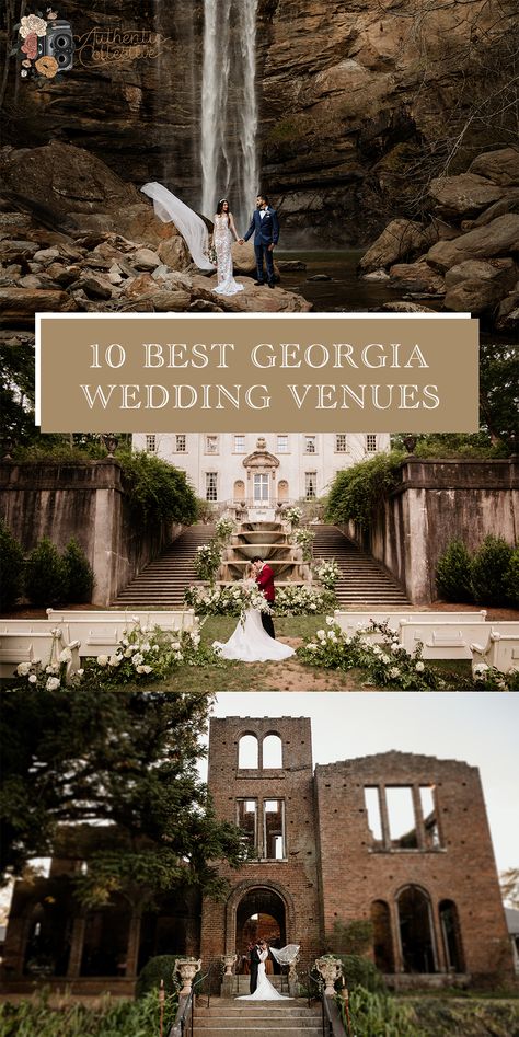 Best Georgia Wedding Venues Wedding Venues In Georgia, Georgia Mountain Wedding, Free Wedding Venues, European Wedding Venue, North Georgia Wedding Venues, Ga Wedding Venues, Southern Wedding Venues, Fall Wedding Venues, Winter Wedding Venues