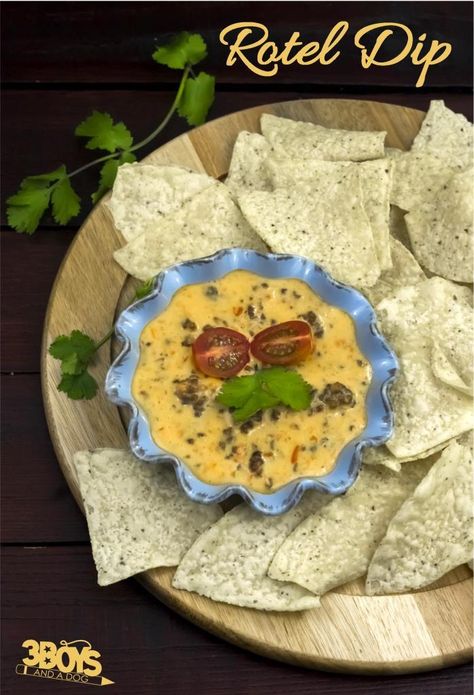 This is like a queso, but we have always called it Rotel Dip, so that is the name I am using here. :-) This recipe uses the mild Rotel diced tomatoes but you can always kick it up a notch with the medium or hot versions. Cheese Dip With Ground Beef, Rotel Dip With Ground Beef, Dip With Ground Beef, Rotel Cheese, Rotel Cheese Dip, Rotel Recipes, Rotel Dip, Ground Beef Recipe, Chipped Beef