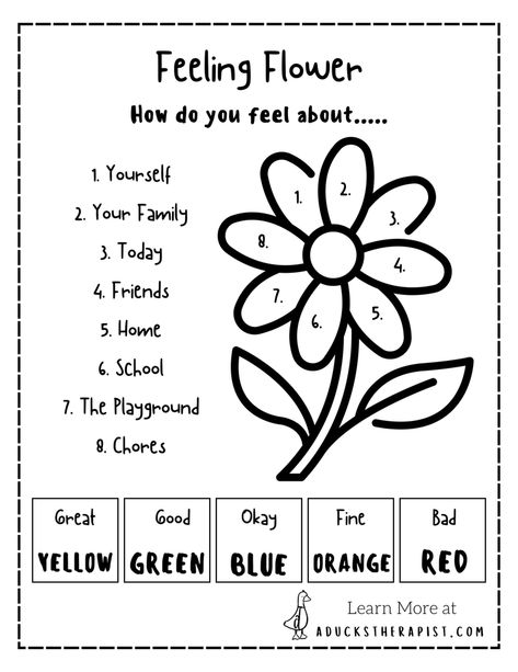 Emotion Worksheets — A Ducks Therapist Elementary Counseling Activities, Anger Therapy Activities For Kids, Hands Are Not For Hitting Activities, Play Therapy Room Ideas, Art Therapy Activities Printables, Social Work Activities, Counselling Room, Play Therapy Activities, Coping Skills Activities