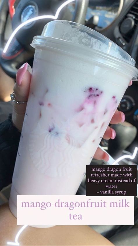 Resep Starbuck, Starbucks Drink Menu, Drinks Starbucks, Starbucks Hacks, Starbucks Secret Menu Recipes, Cold Starbucks Drinks, Starbucks Drinks Diy, Secret Starbucks Recipes, Iced Starbucks Drinks