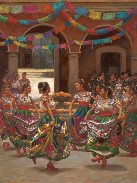 Mexican Paintings, Chicano Love, Spanish Heritage, Mexican Culture Art, Mexico Culture, Mexico Art, West Art, Heritage Museum, Southwest Art