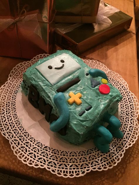 BMO BirthdayCake  Adventure Time  ❤️ Adventure Time Birthday Party, Adventure Time Birthday, 16 Birthday Cake, 16th Birthday, Adventure Time, Birthday Party Decorations, Birthday Ideas, Party Themes, Birthday Parties