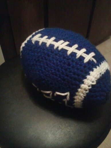 My Next Project ... Dallas Cowboys Crochet Football Dallas Cowboy Crochet, Dallas Cowboys Crochet, Cowboys Crochet, Football Crochet, Cowboy Crochet, Cowboy Pillow, Crochet Football, Boys Hats, Cowboy Crafts