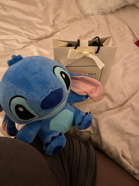 Stitch Disney Teddy, Stitch Toy Aesthetic, Everything Blue Aesthetic, Blue Gift Ideas For Him, Lilo And Stitch Stuff, Stitch Teddy Bear, Stitch Aesthetic, Stitch Bear, Stitch Teddy