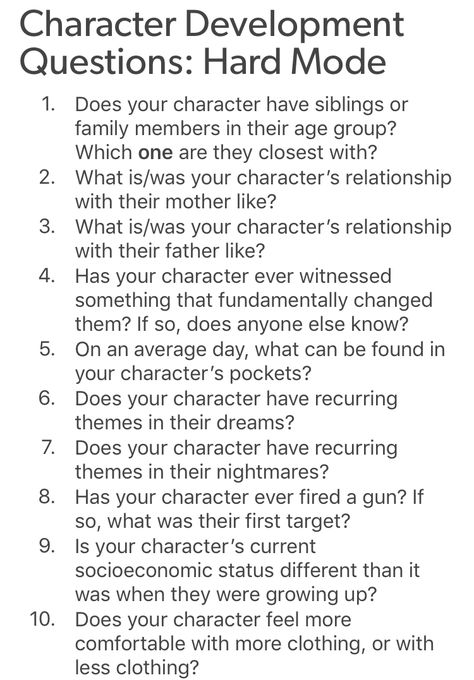 Character development questions part II https://character-creation-resources.tumblr.com/post/174065449202/character-development-questions-hard-mode Questions For Dnd Character, Questions About Characters, Writing Prompts Character Development, Character Development Tips, Book Character Development, Headcanons For Characters, Character Creation Prompts, Story Creation Ideas, How To Write Character Development