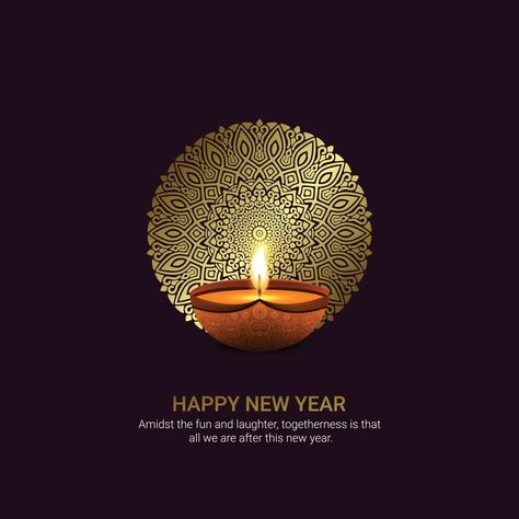 Happy New Year Poster Design Posts, Creative New Year Poster Design, Diwali New Year Post, Indian Happy New Year Greetings, Happy New Year Poster Graphics, New Year Creative Ads Design, New Year Creative Ads, Happy New Year And Diwali, Creativity Pictures