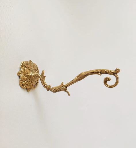 Planter Hanger, Plant Bracket, Brass Wall Hook, Whimsical Home, Wall Rack, Hook Wall, Brass Wall, Apartment Inspiration, Home Reno