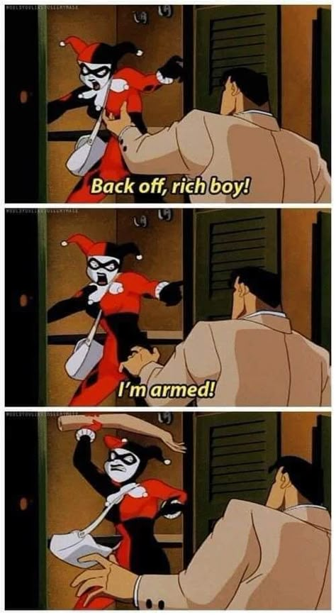 Rich Boy, Batman Funny, Batman Stuff, Batman The Animated Series, Dc Memes, Batman Family, Marvel Jokes, Bat Family, Marvel Funny