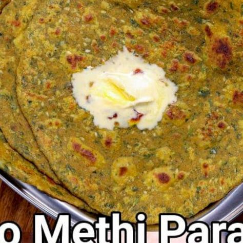 Methi Paratha, Hebbars Kitchen, Hebbar's Kitchen, Paratha Recipe, Paratha Recipes, Breakfast Dinner, Indian Dishes, Home Cooking, Good Eats