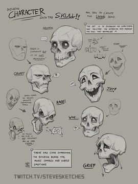 SteveSketches (@SteveSketches1) / Twitter Comic Help, Skull Reference, Skeleton Drawings, Skeleton Illustration, Art Resources, 다크 판타지, Concept Artist, Anatomy Drawing, Figure Drawing Reference